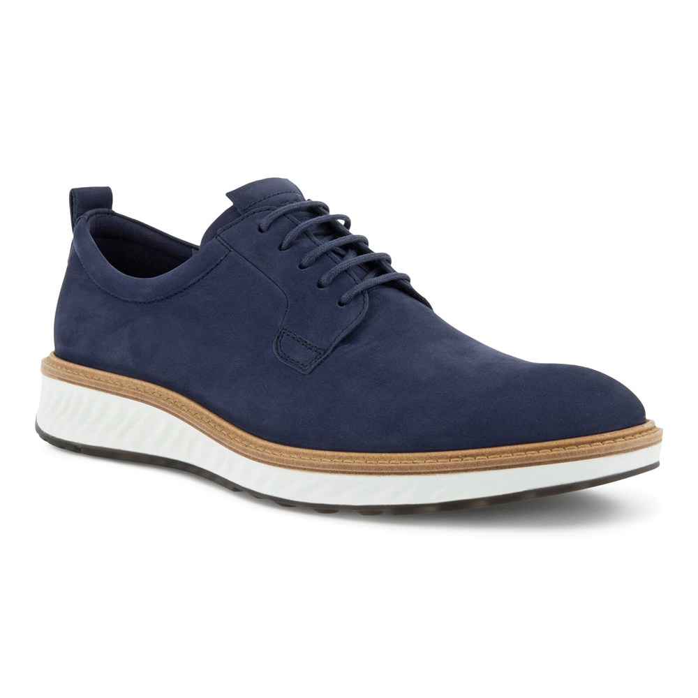 Zapatos Derby Hombre - ECCO St.1 Hybrid Shoes - Azul Marino - TCG937526